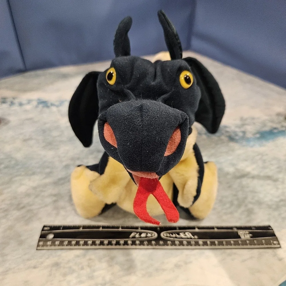 Folkmanis Dragon Hand Puppet Dark Green Black Plush‎ Fantasy Puppet Toy